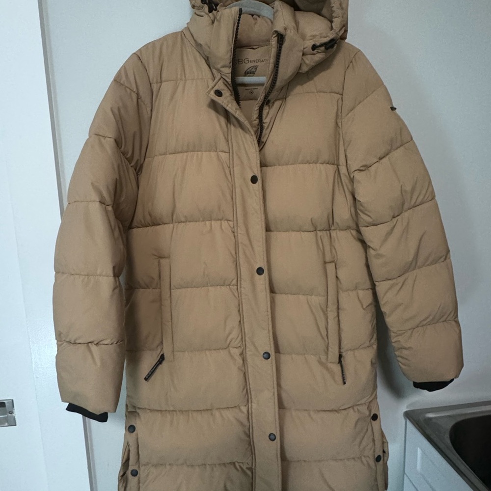 Bcbgeneration Beige Puffer Coat - image 1